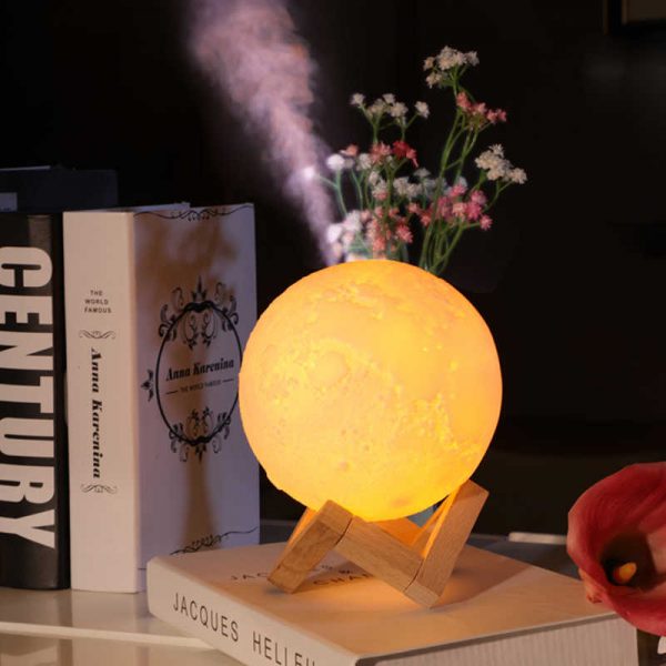 3D Mesec lampa – aroma difuzer  Indigo Shop